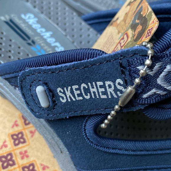 SKECHERS REGGAE- 40798/NAVY SANDALS - SZ 6 - Picture 6 of 6